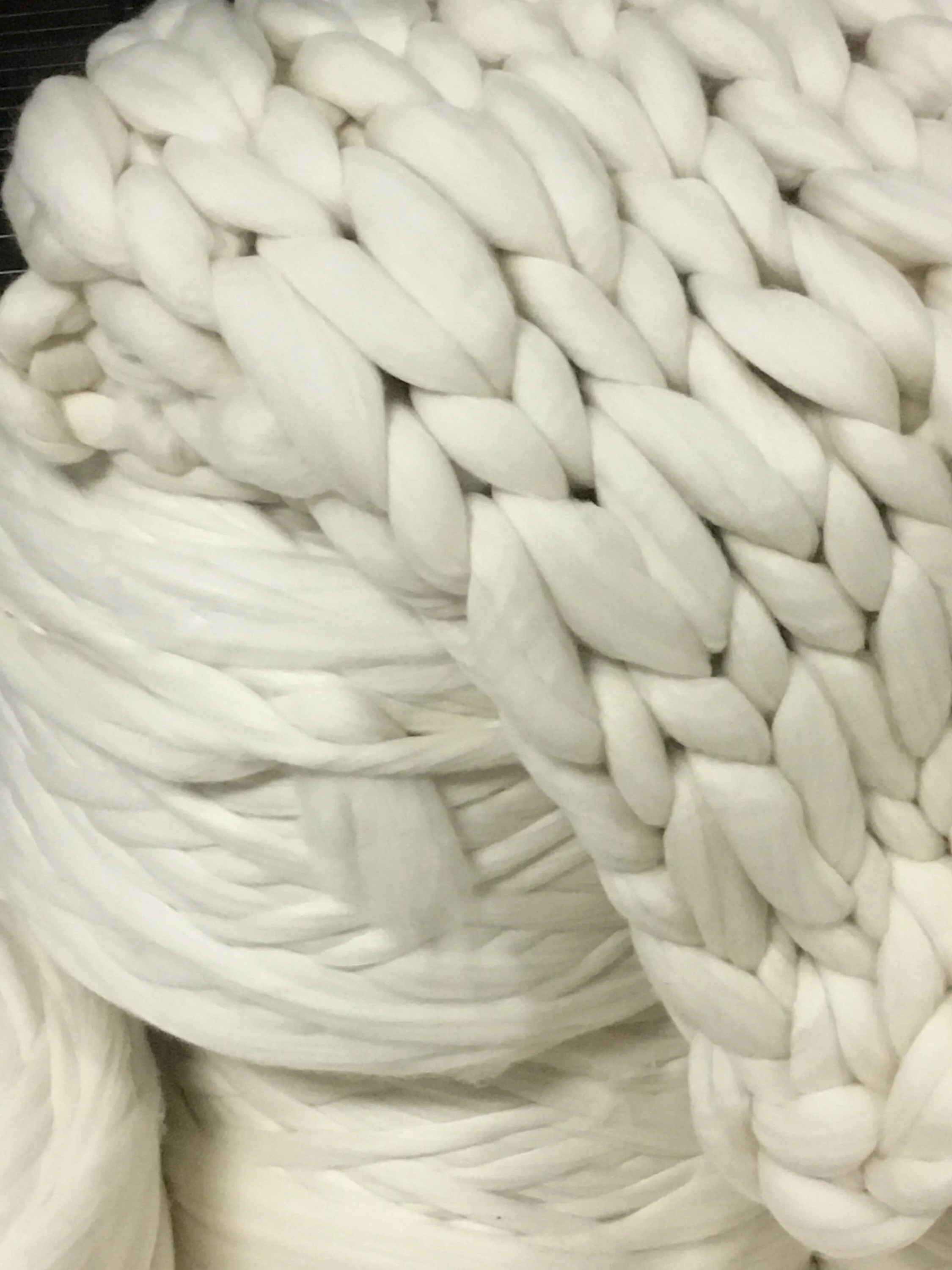 120 lbs Wool Roving  in 4 x 30 lb Rolls ,Wholesale White Wool Top Roving, Bulk Wool Roving, Bulk Yarn Roving, Wholesale Chunky Blanket Yarn