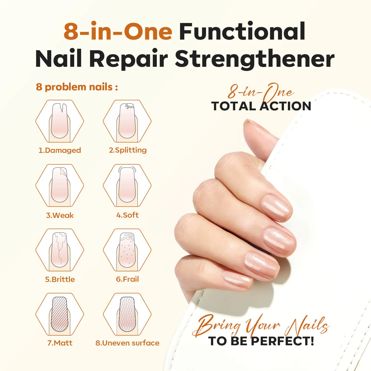 2 in 1 Nail Ridge Filler and Strengthener