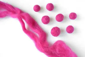 4 oz Hot Pink Merino Wool Top Roving Fiber, Wool for Spinning, wool for Felting , weaving wool, doll hair, Crafts USA -SALE! Shep's Wool
