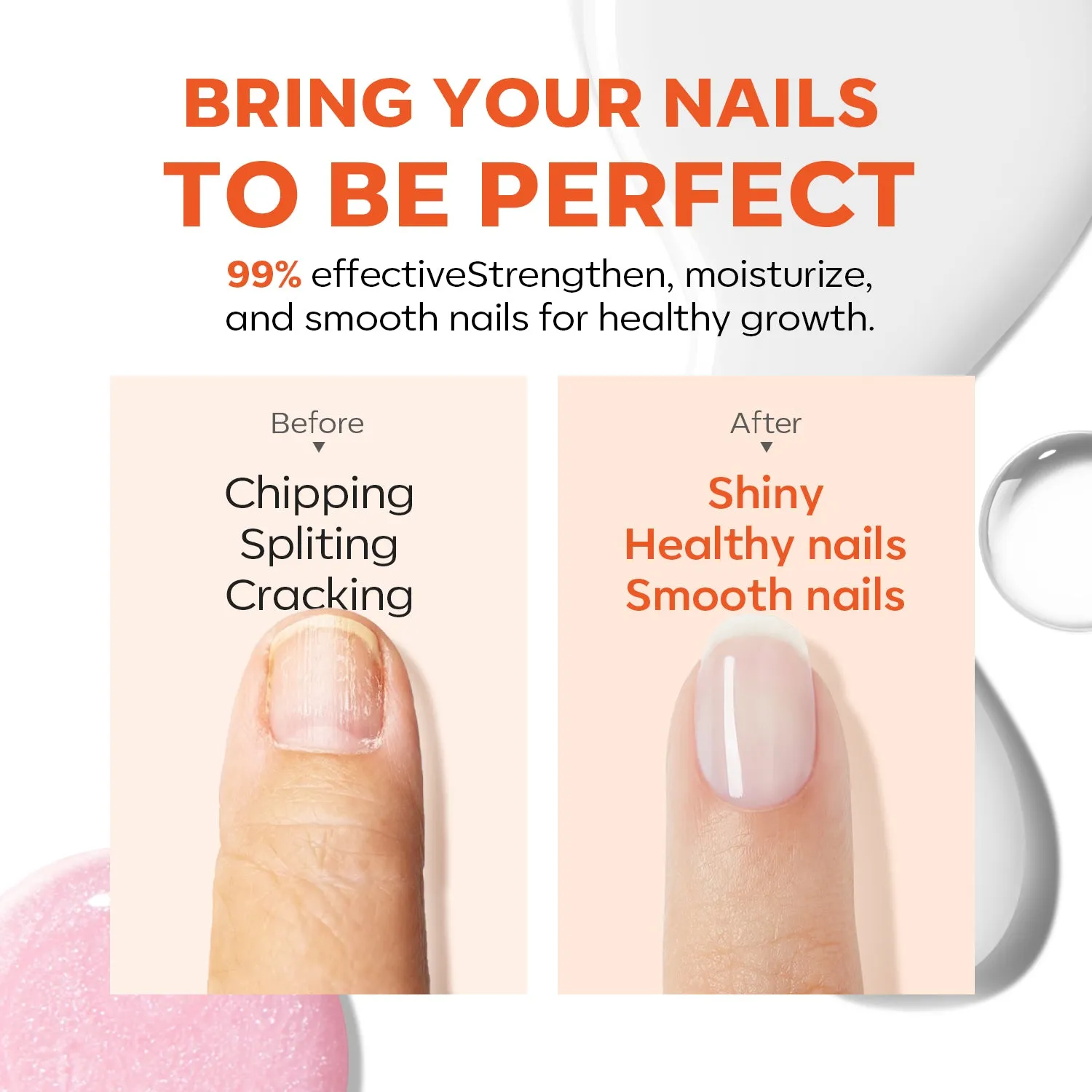5 Pcs Nail Ridge Filling Strengthener 2 in 1