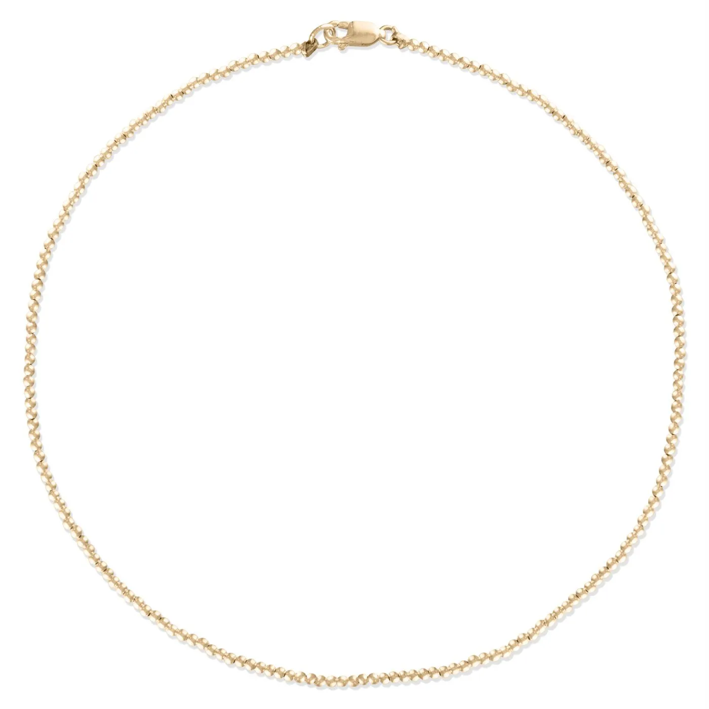 Alexa Leigh - 2mm Yellow Gold Ball 14" Necklace