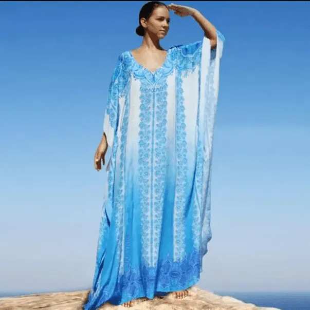 Boho Sea Breeze Kaftan Dress