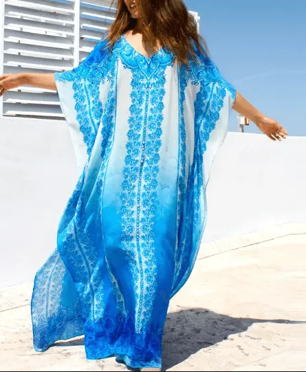 Boho Sea Breeze Kaftan Dress