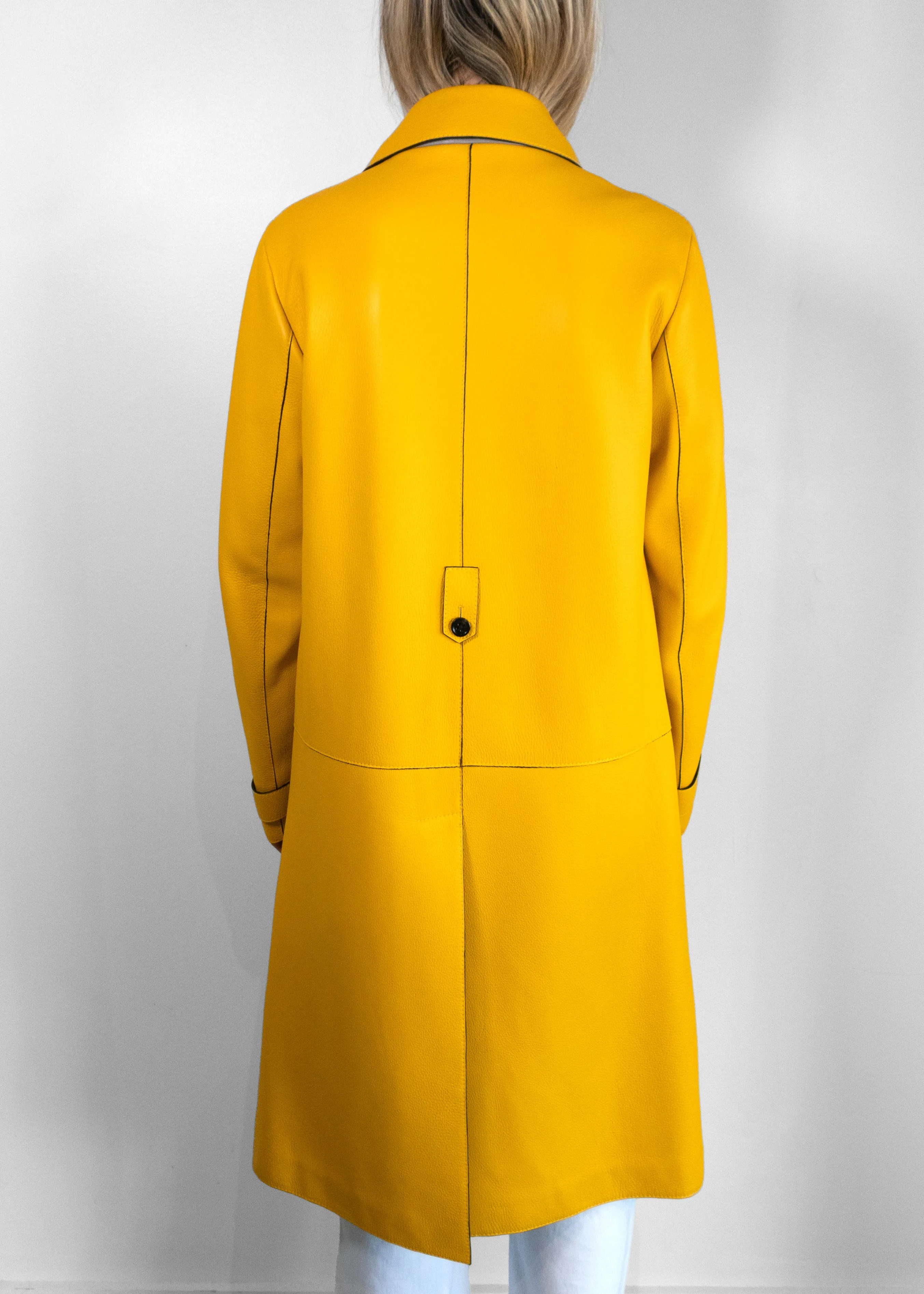 Bottega Veneta Deerskin Yellow Coat