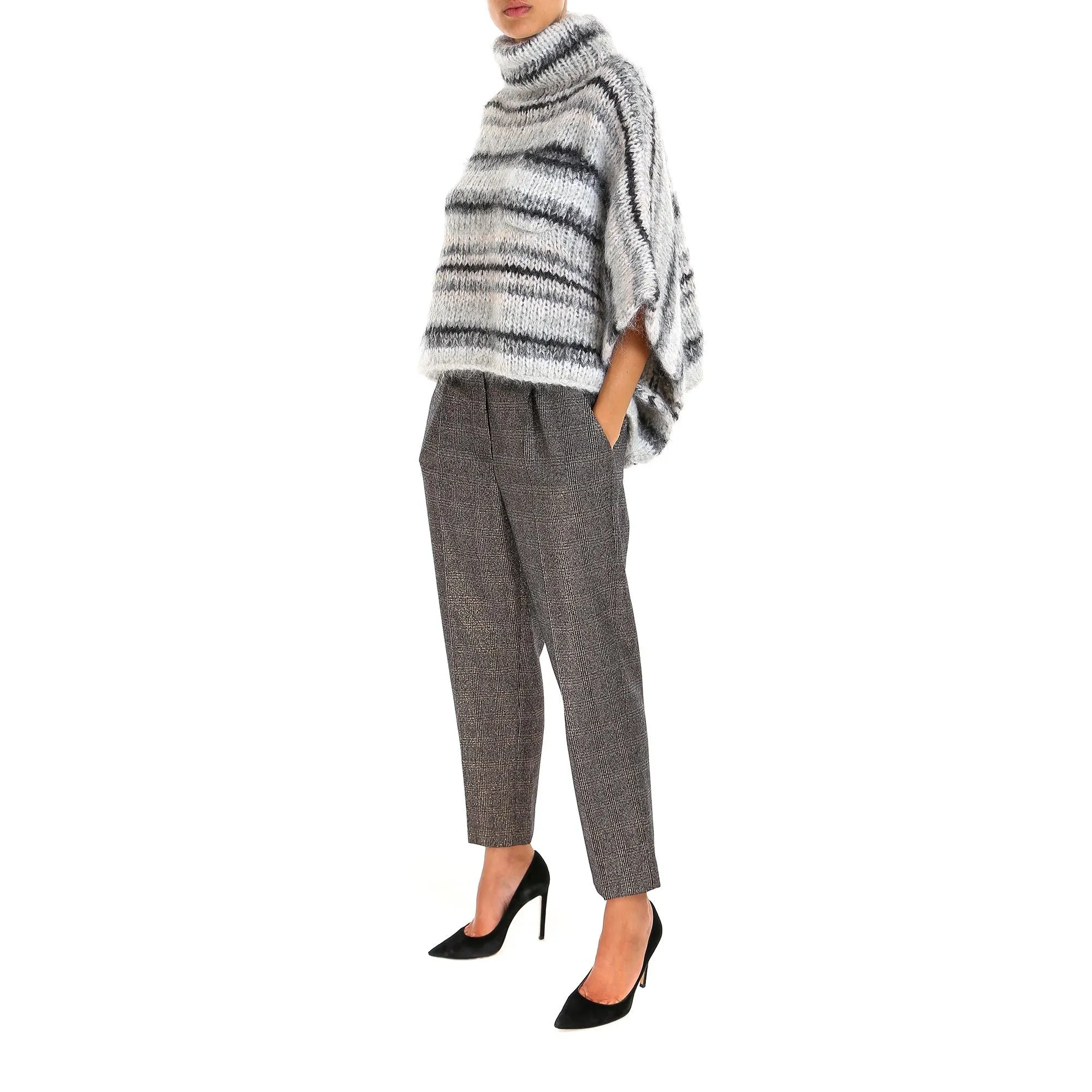 Brunello Cucinelli High Neck Poncho