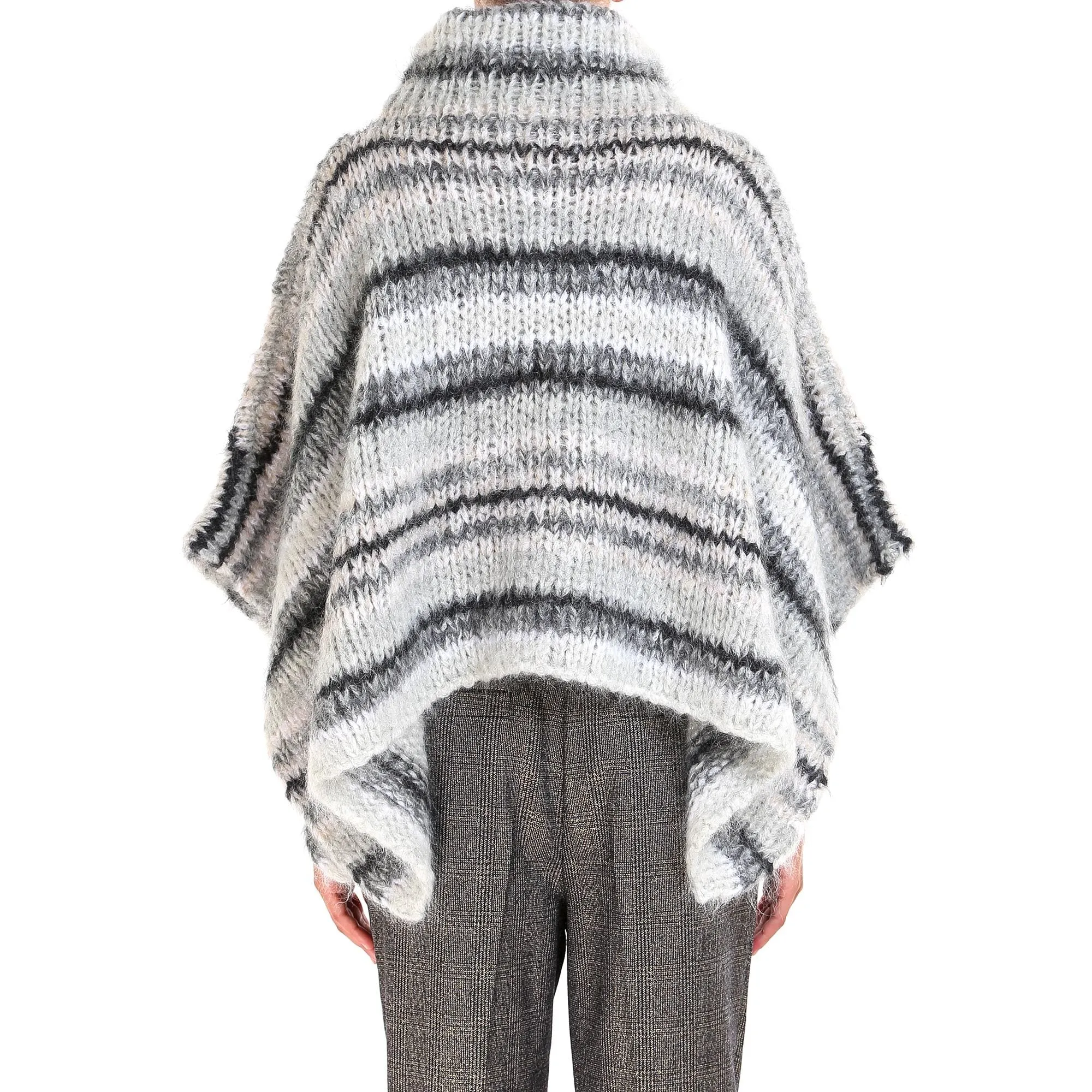 Brunello Cucinelli High Neck Poncho