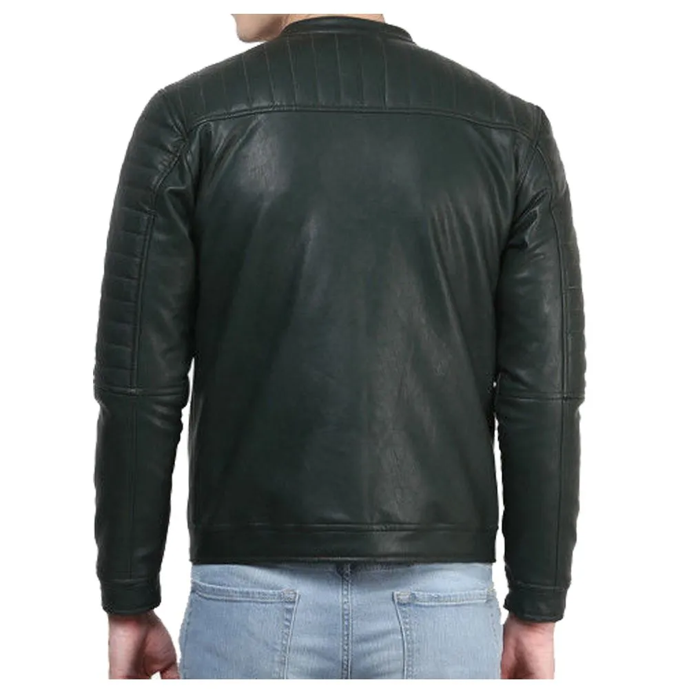 Cafe Racer Leather Jacket