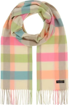 Check Plaid Cashmink Scarf-Marshmello