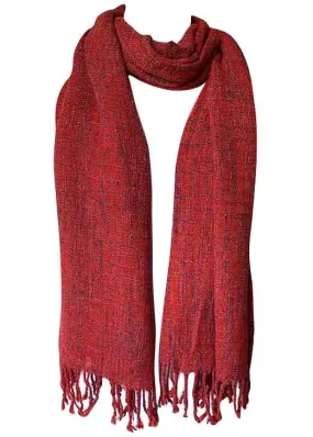 Cherry Soft Woven Cotton Shawl