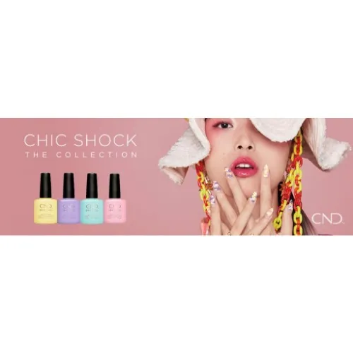 CND Shellac Gel Polish, Chic Shock The Collection, Full line of 4 colors (from 92223 to 92227, Price: $10.95/pc)