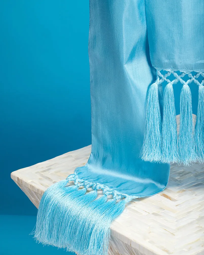 Cosima Sash Belt in Bermuda Turquoise