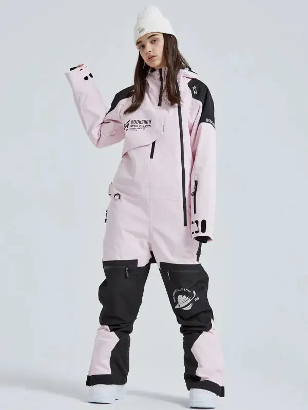 Couple Coveralls Winter Outdoor Waterproof One Piece Ski Suits