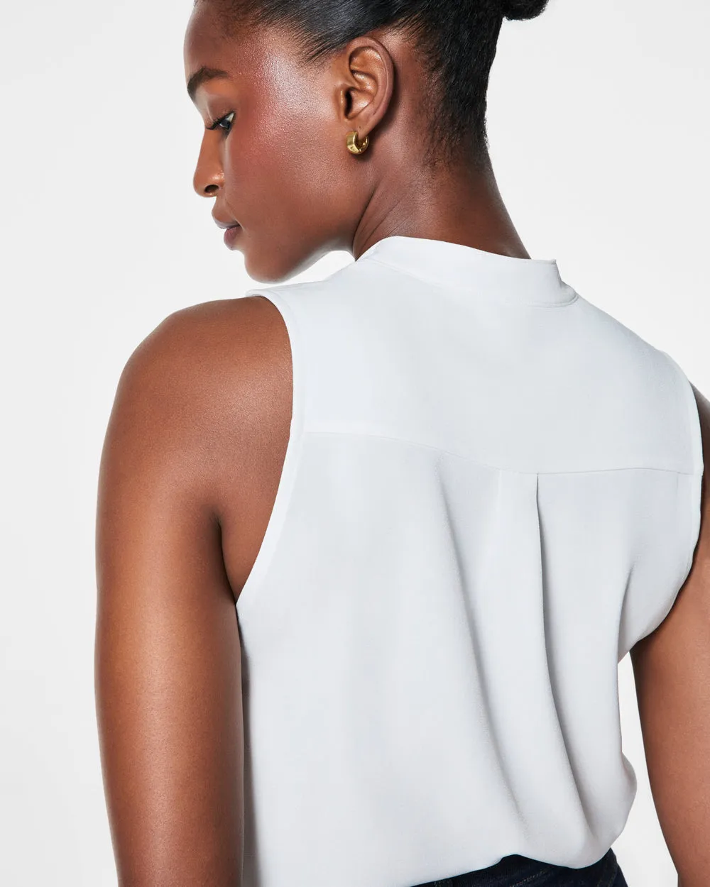 CREPE POPOVER BLOUSE
