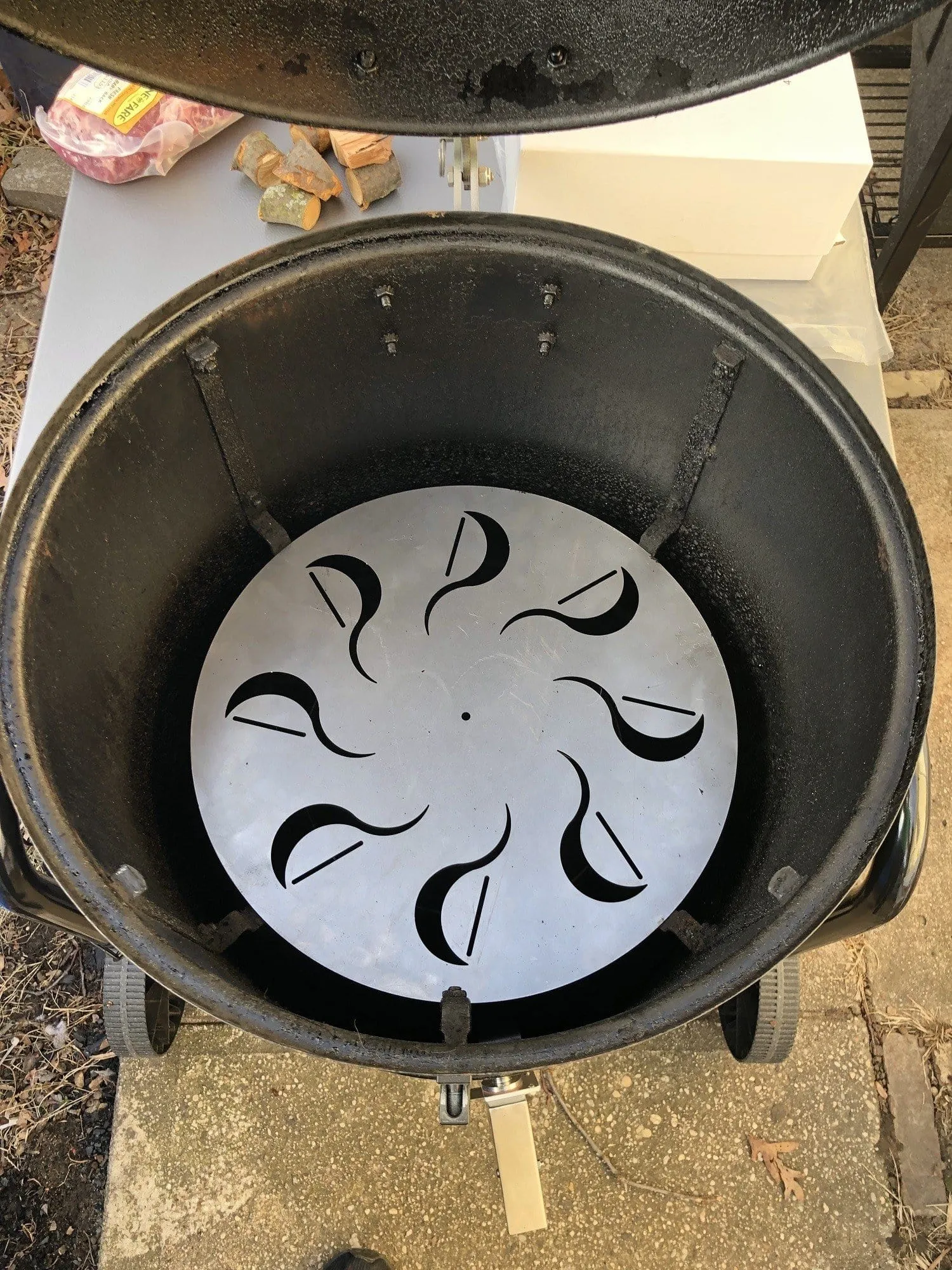 FireDial Heat Baffle For WSM & UDS Smokers