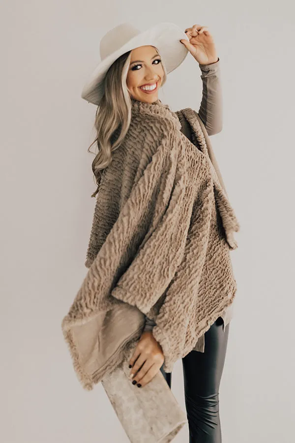 First Flurries Plush Poncho