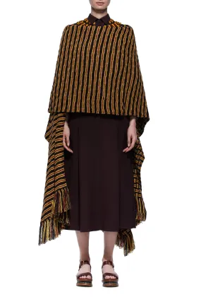 Gasly Rhuana Knit Poncho in Multi Wool