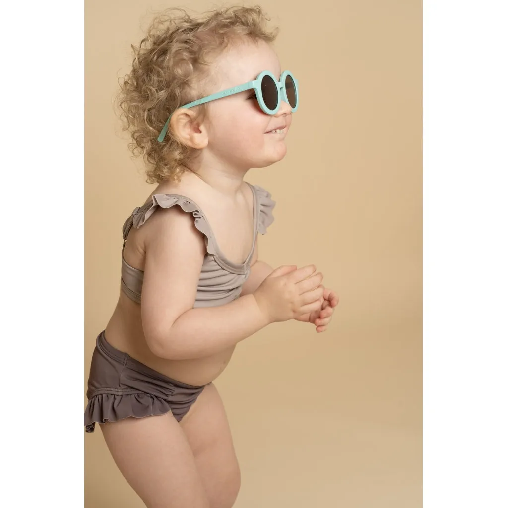 High Waist Bikini | UPF 50  Swimsuit Recycled - Creamy White   Fog