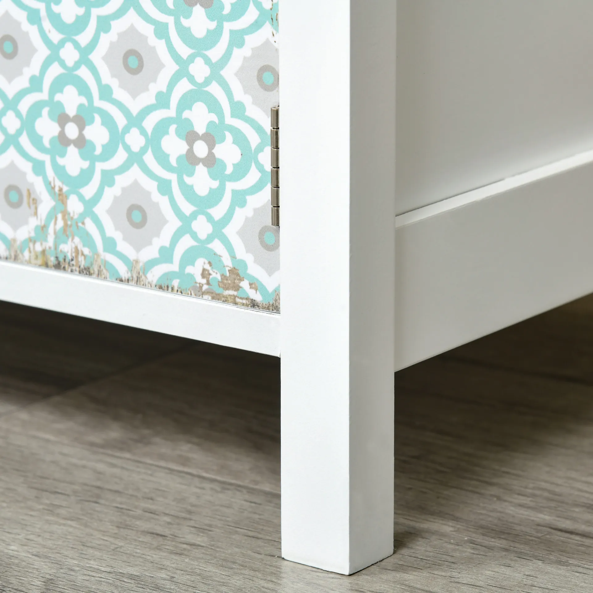 HOMCOM Shabby Chic Multi-Purpose Sideboard with Drawers - Perfect Storage Chest for Entryway, Living Room, Bedroom & Office