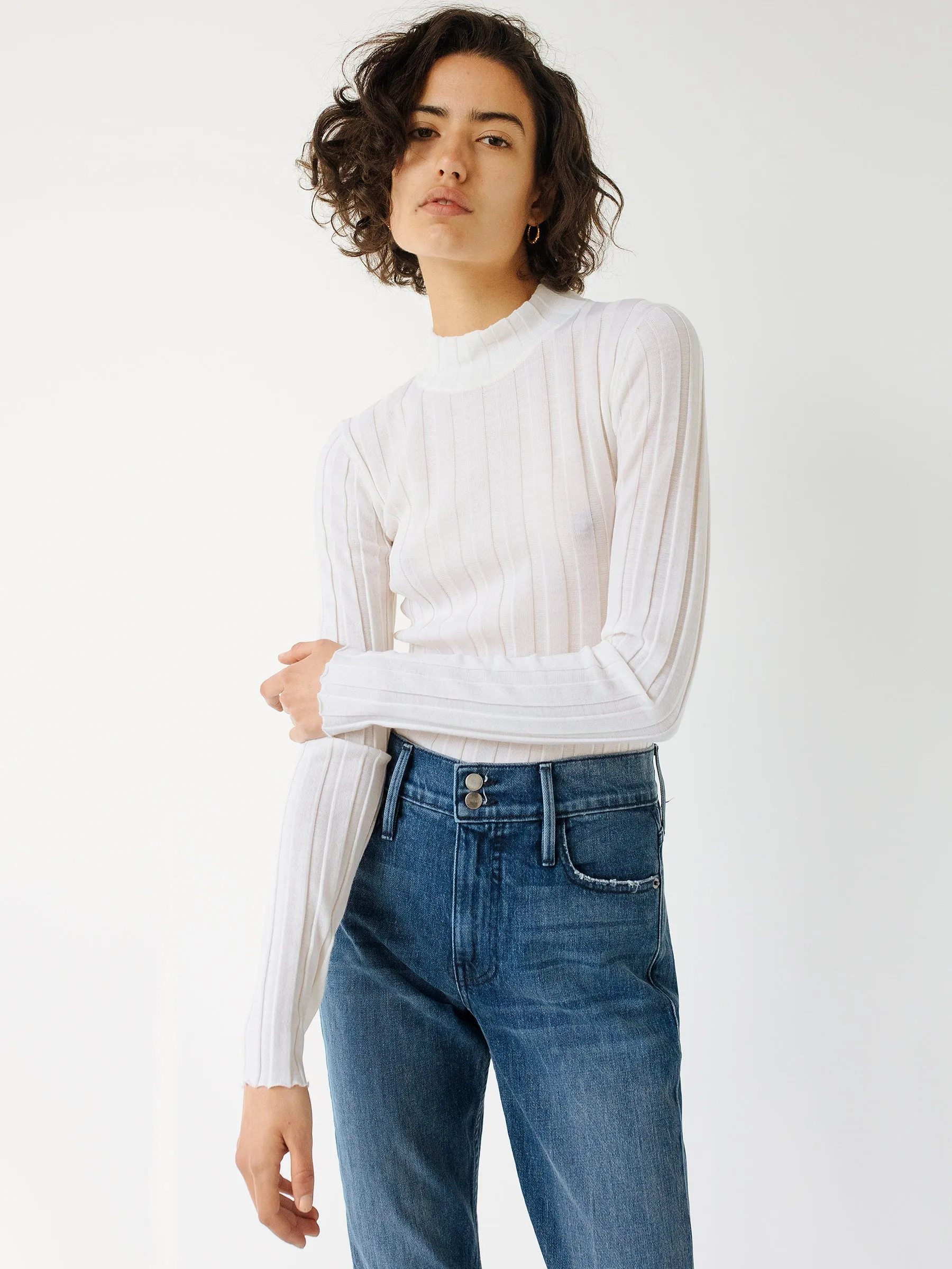 Iona Rib Long Sleeve Top