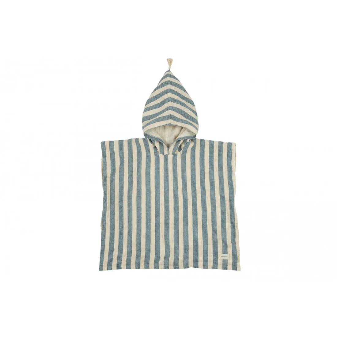 nobodinoz Portofino Poncho 3-6 Years Blue Stripes