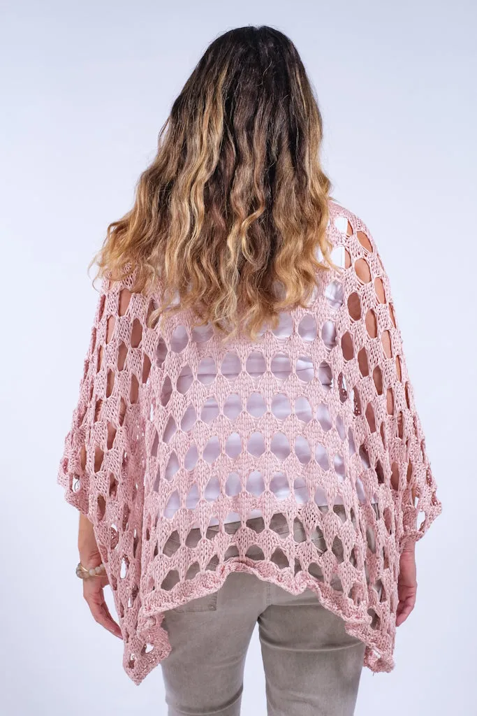 Oceana Circle Open Knit Topper (BQ904)