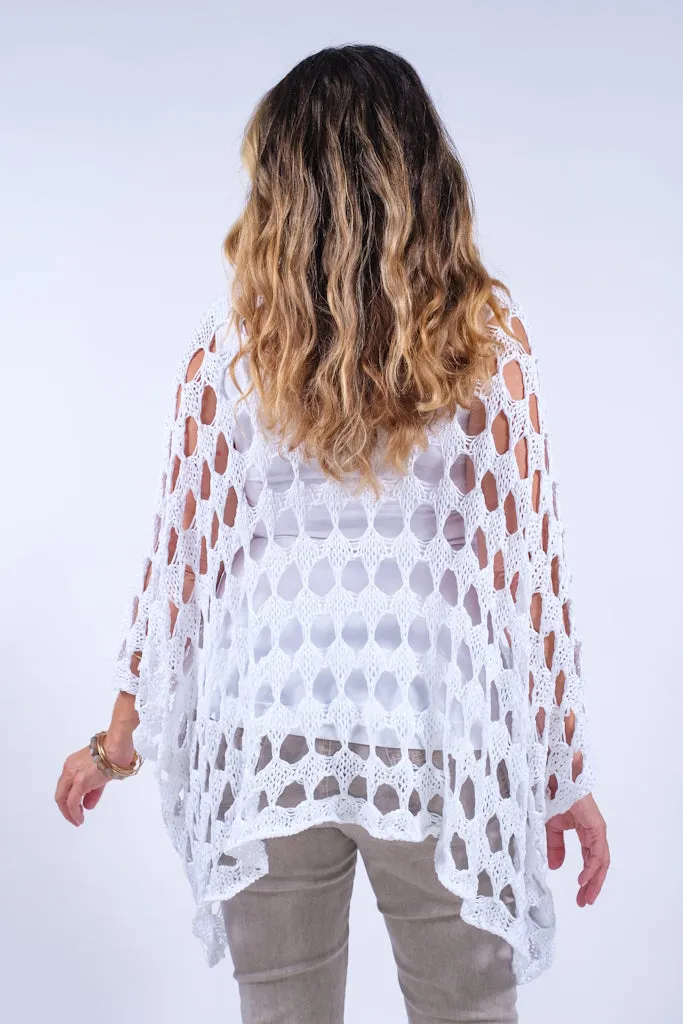 Oceana Circle Open Knit Topper (BQ904)