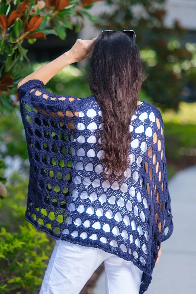 Oceana Circle Open Knit Topper (BQ904)