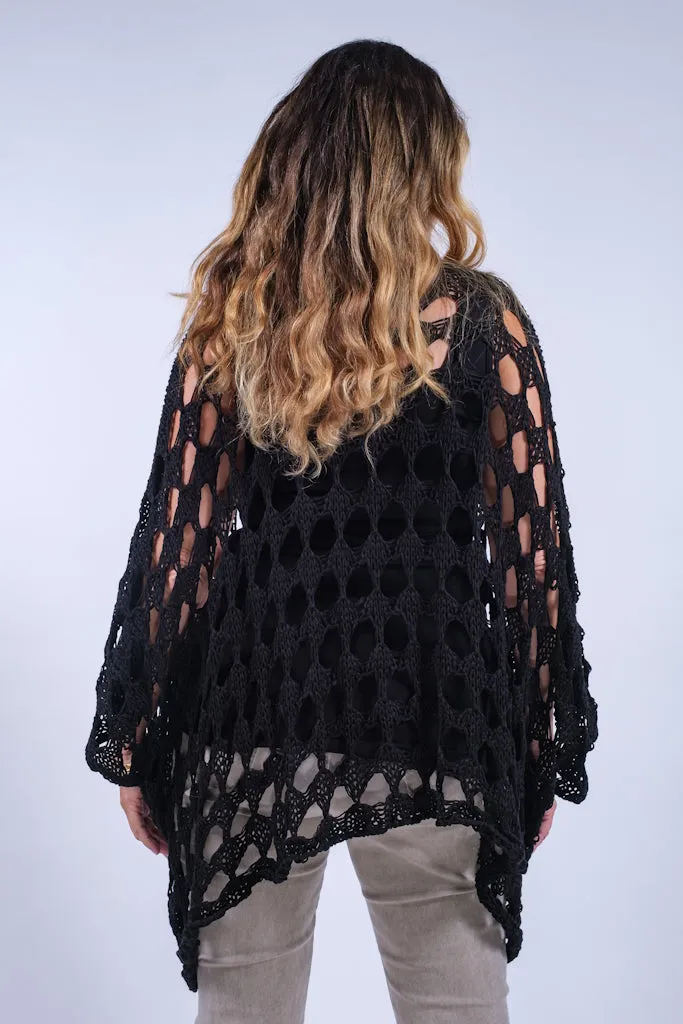 Oceana Circle Open Knit Topper (BQ904)