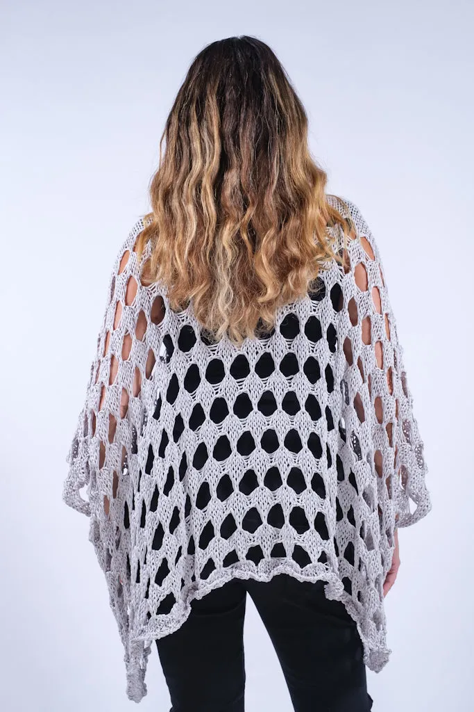 Oceana Circle Open Knit Topper (BQ904)
