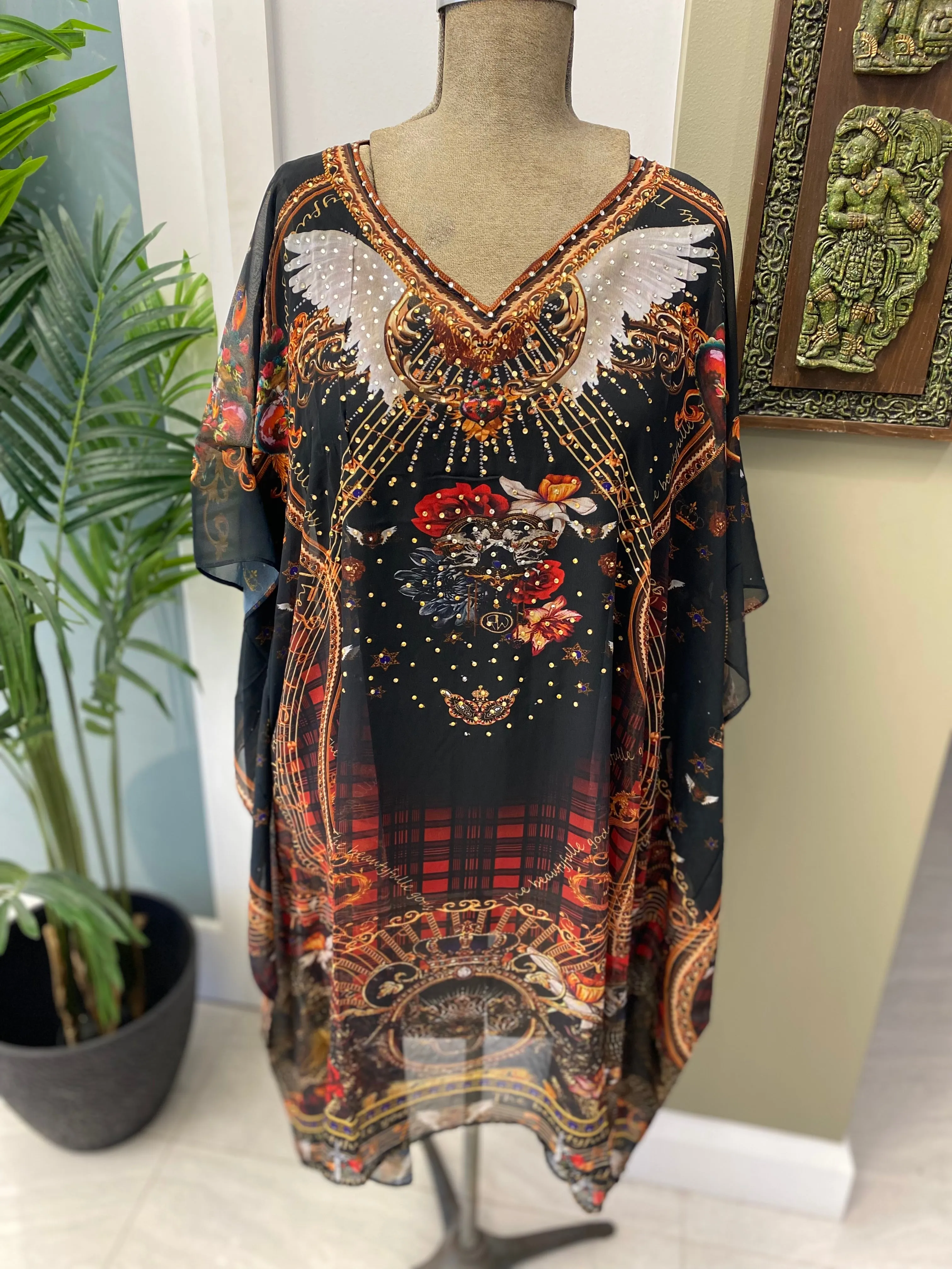 Ombre embellished Tunic Top AU 12-22