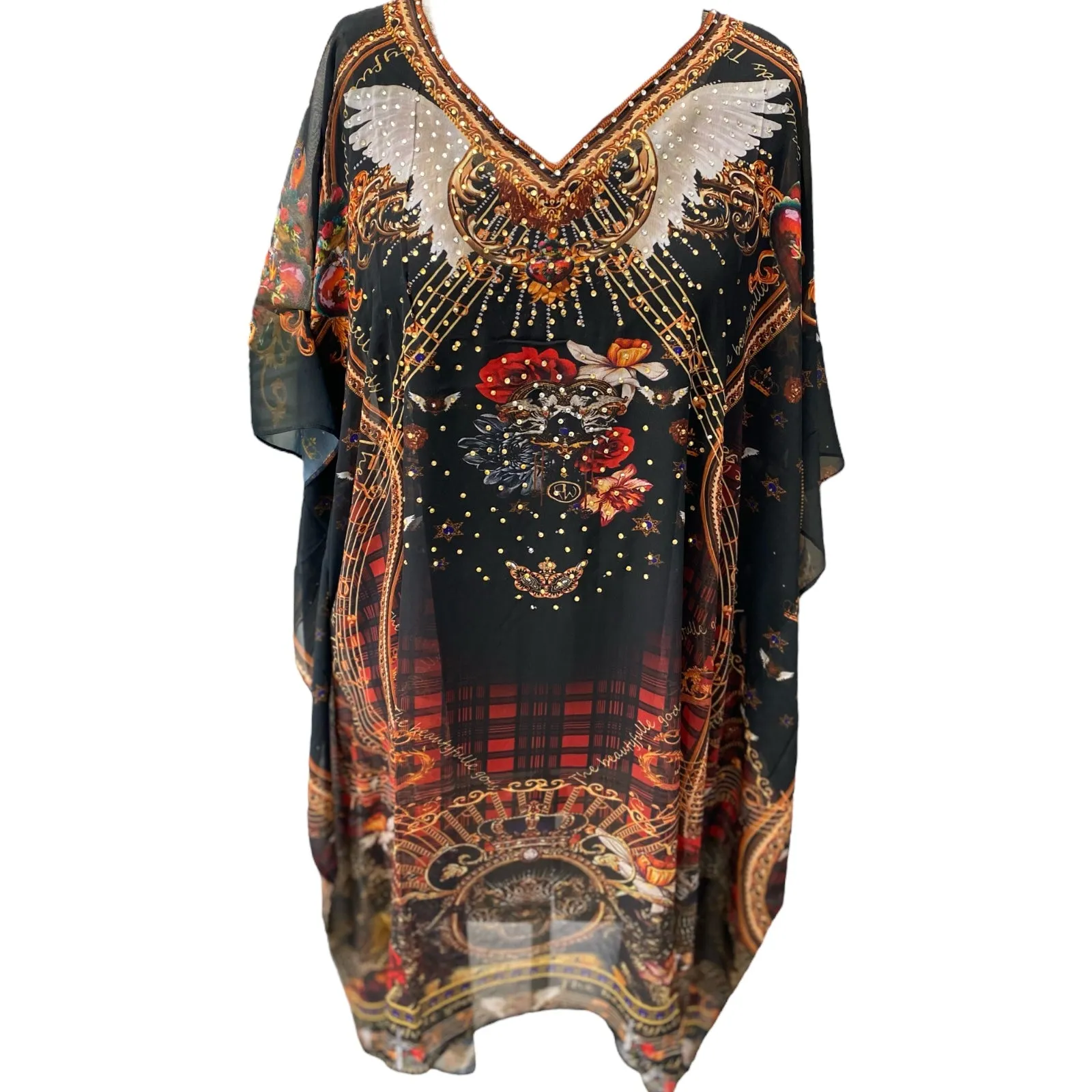 Ombre embellished Tunic Top AU 12-22