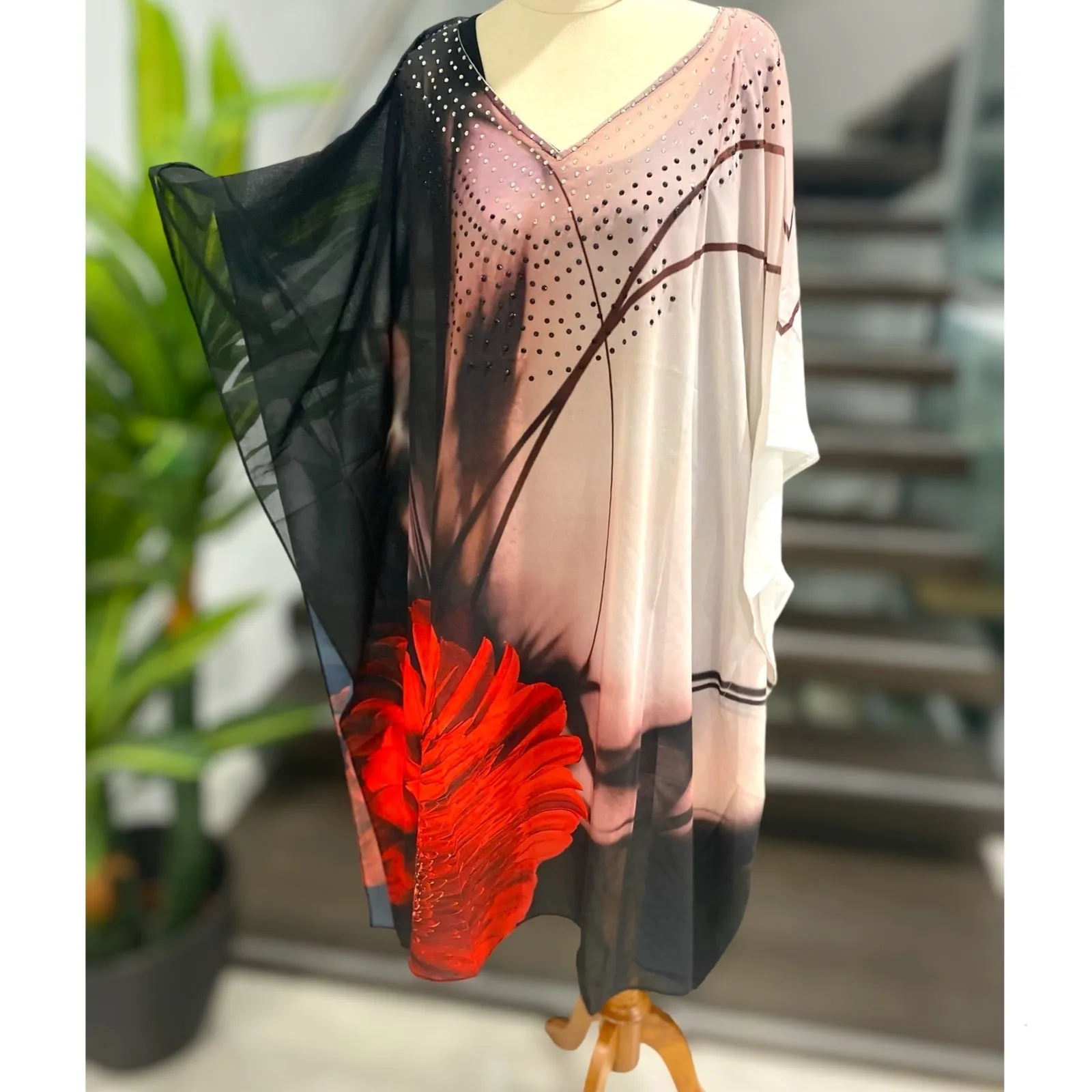 Ombre embellished Tunic Top AU 12-22