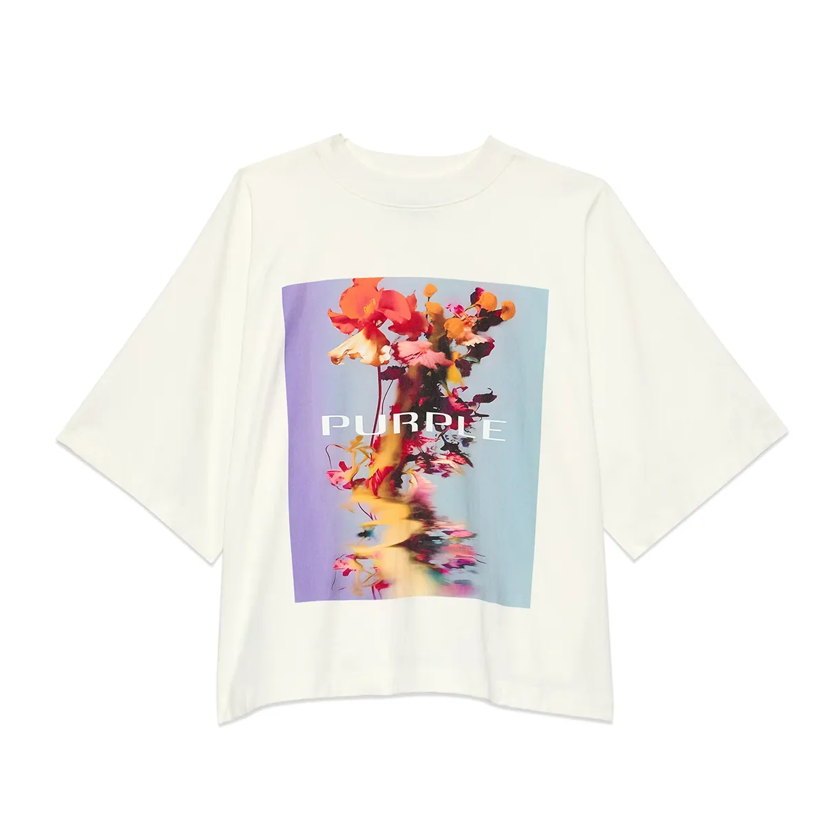 Oversized SS Top Smudge (White) - P480-HJSW324
