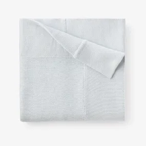 Pale Blue Sofia   Finn Knit Baby Blanket