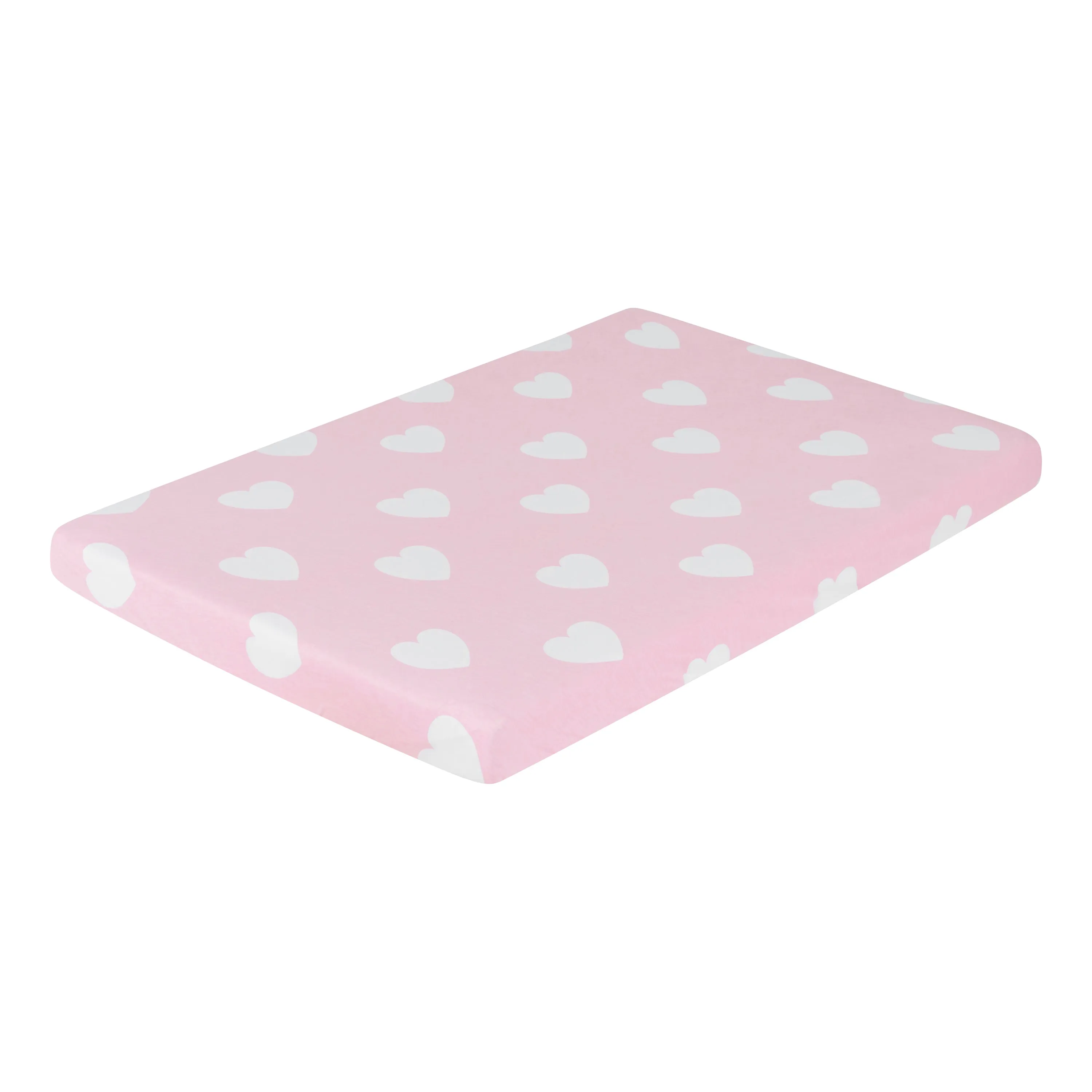 Pink/White Hearts and Dots 2 Pack Portable Crib/Playard Sheet Set