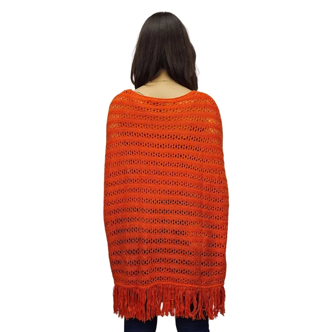 Poncho  Vero Moda Naranja  Style PENNY S/S KNIT(TP-EC-3)