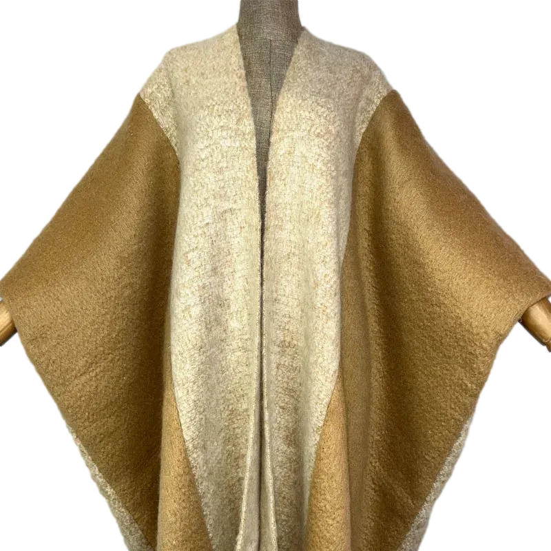 Pre Order:  Stylish Luxury Poncho Tassels Loose Cardigan - WINI