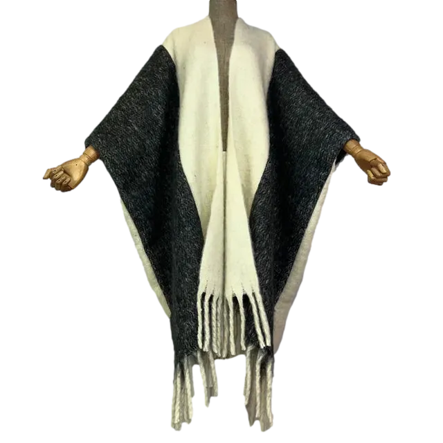 Pre Order:  Stylish Luxury Poncho Tassels Loose Cardigan - WINI