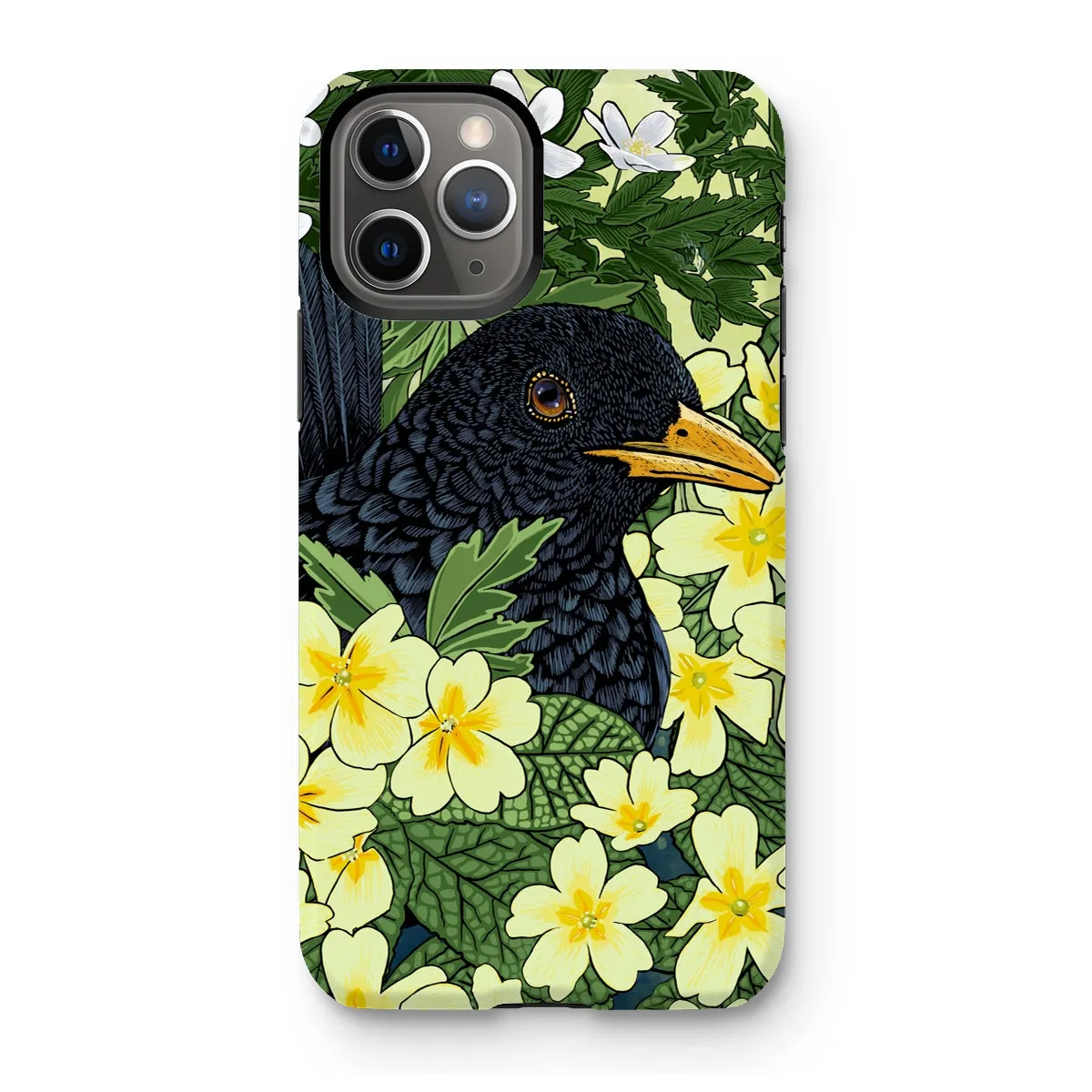 ‘Primrose Blackbird’ Tough Phone Case