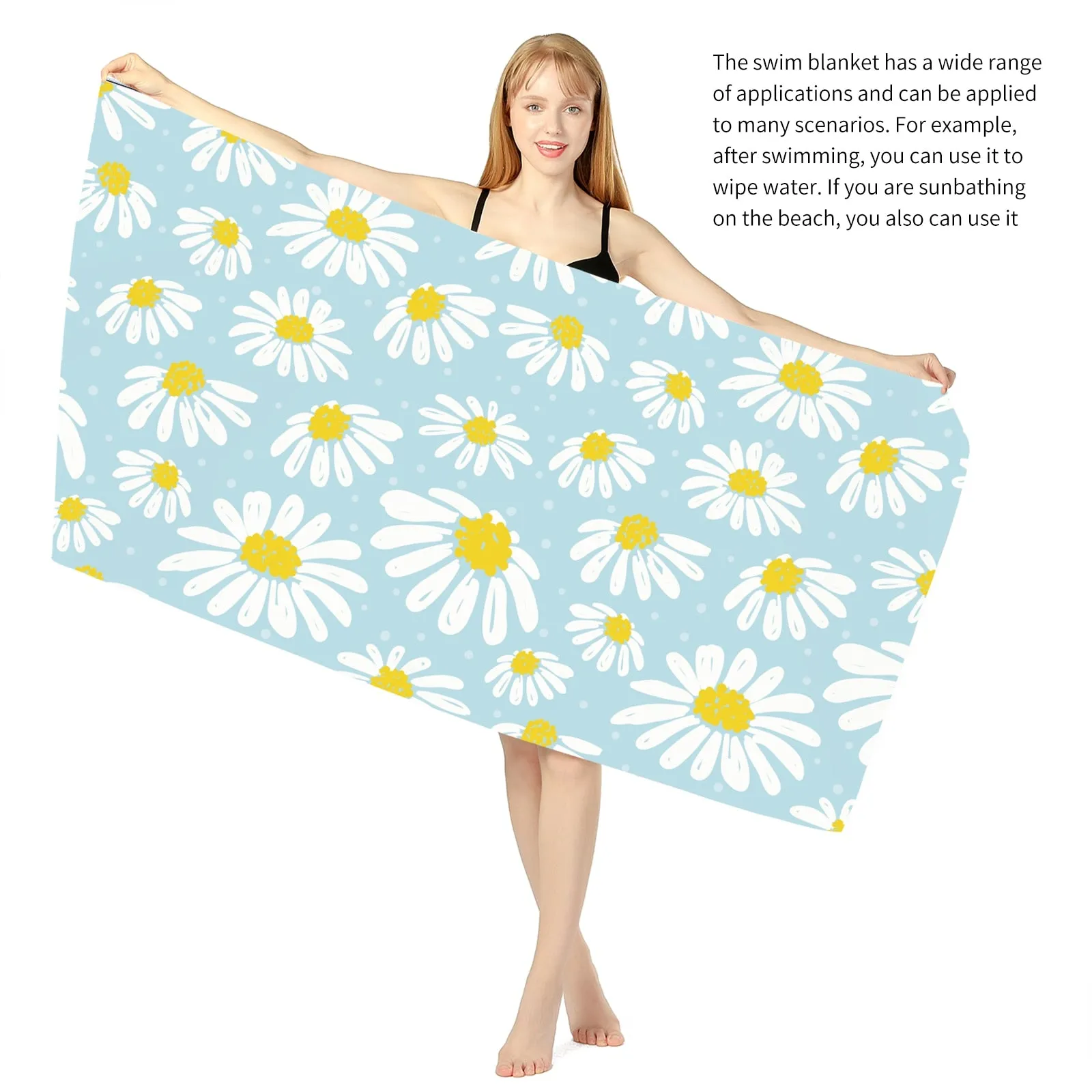 Quick Drying Beach Bath Towel Microfiber Soft Lint Ecofriendly Cloth Surf Poncho Camping Comfortable Hiking Swimming Beach Mat