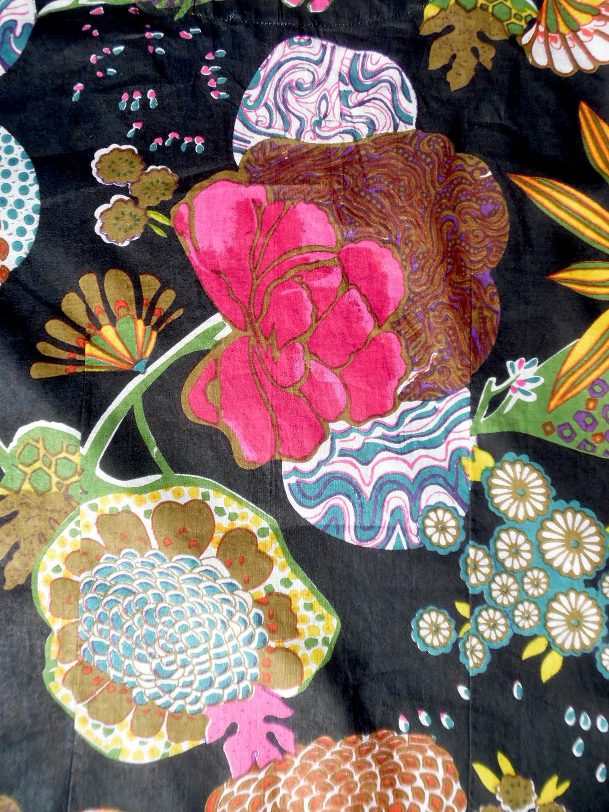 Raja Cotton Tunic Provence On Black
