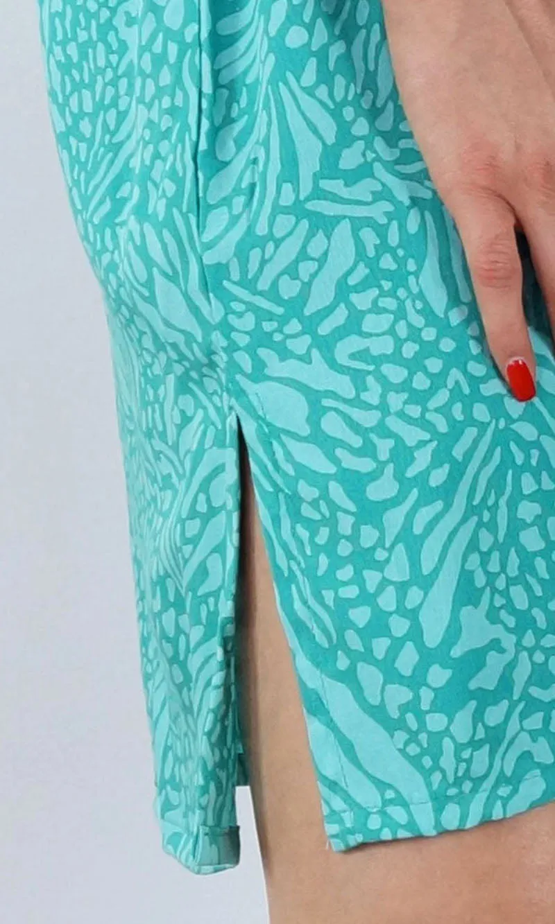 Rayon Tunic 3/4 Sleeve Kerala Jade