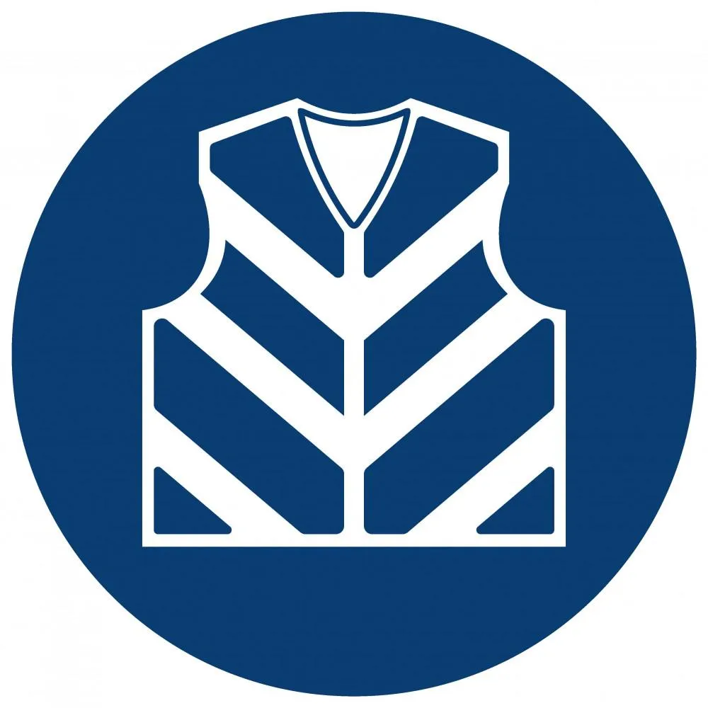 Reflective Jacket Shall Be Worn safety sign