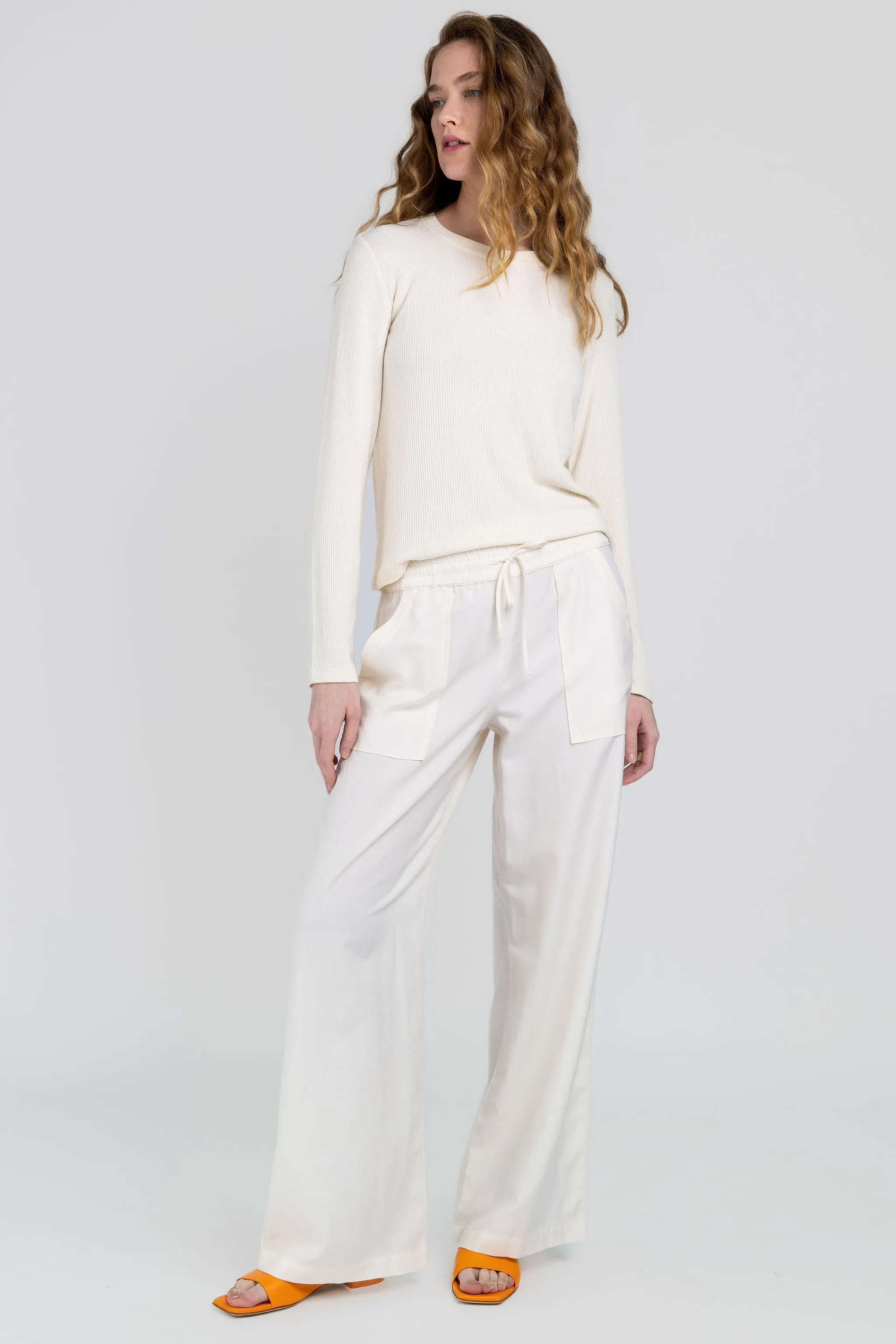 Ryder Rib Knit Top in Gardenia