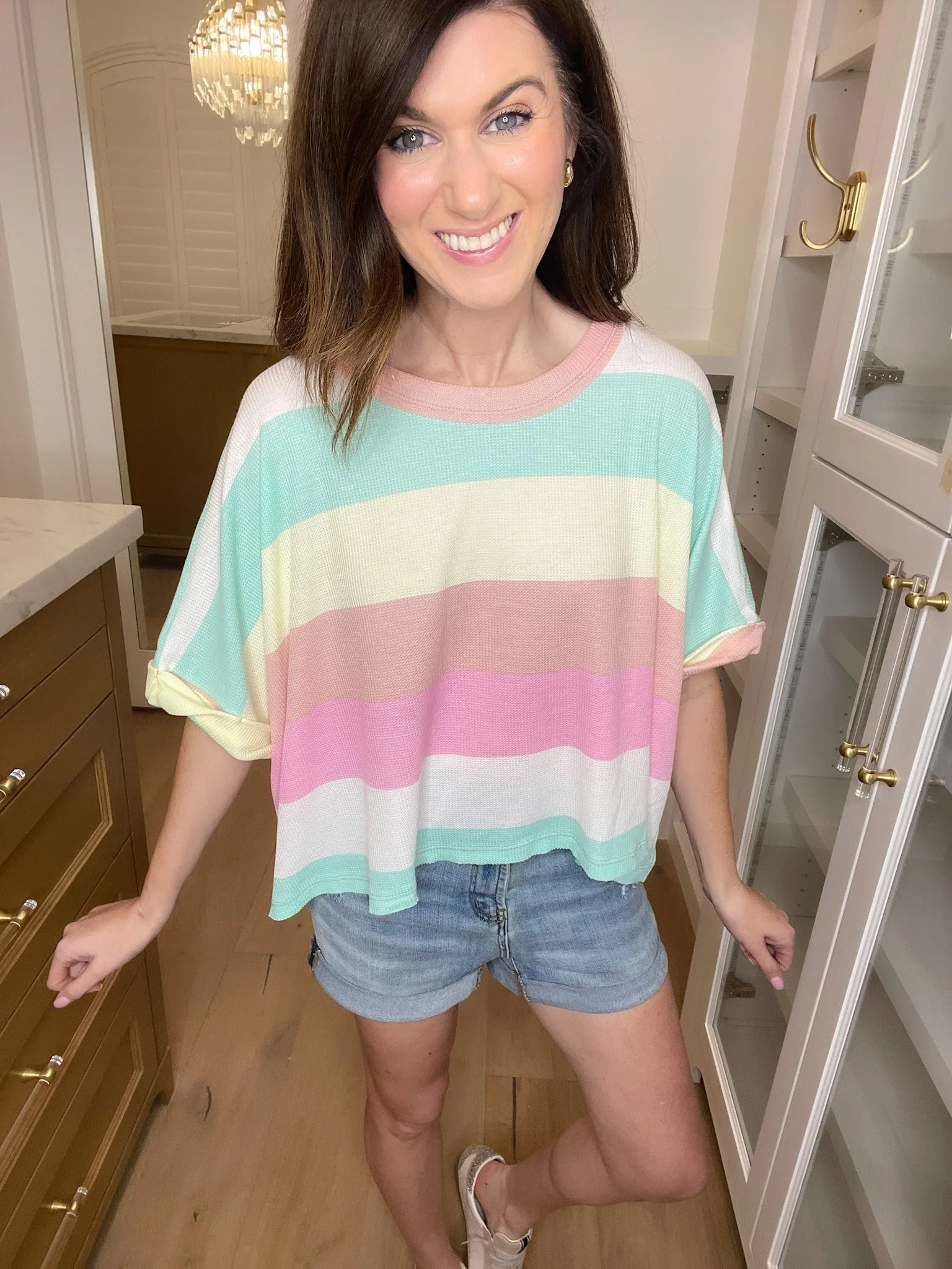 SALE! *BELLES & DOORBUSTER* Lucky Stripes Top *FINAL SALE*
