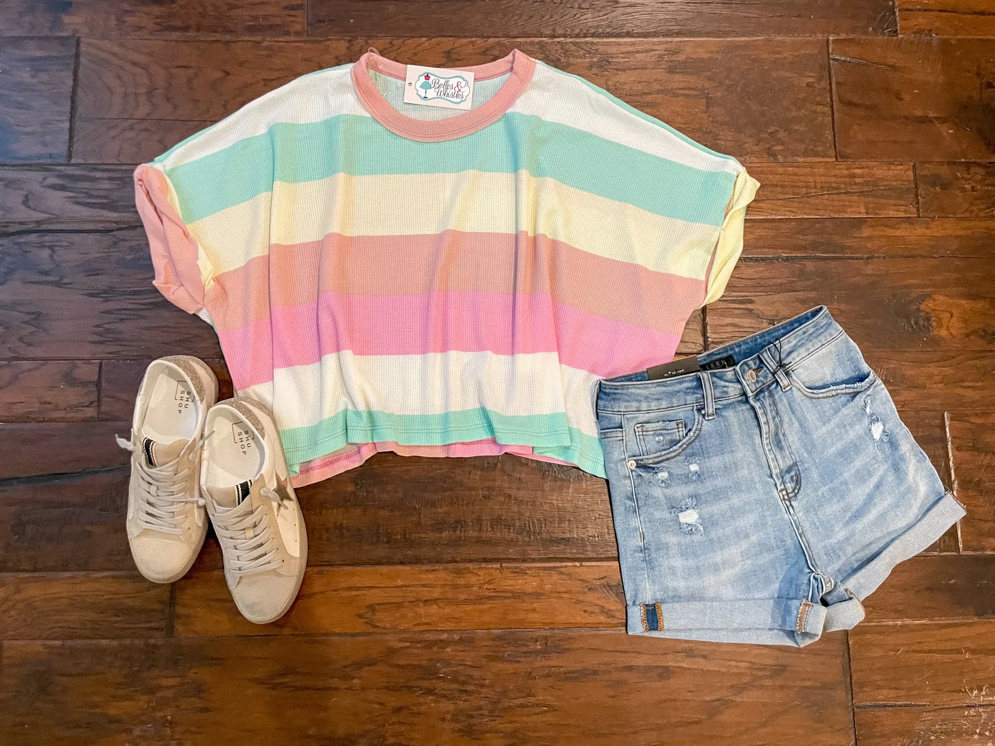 SALE! *BELLES & DOORBUSTER* Lucky Stripes Top *FINAL SALE*