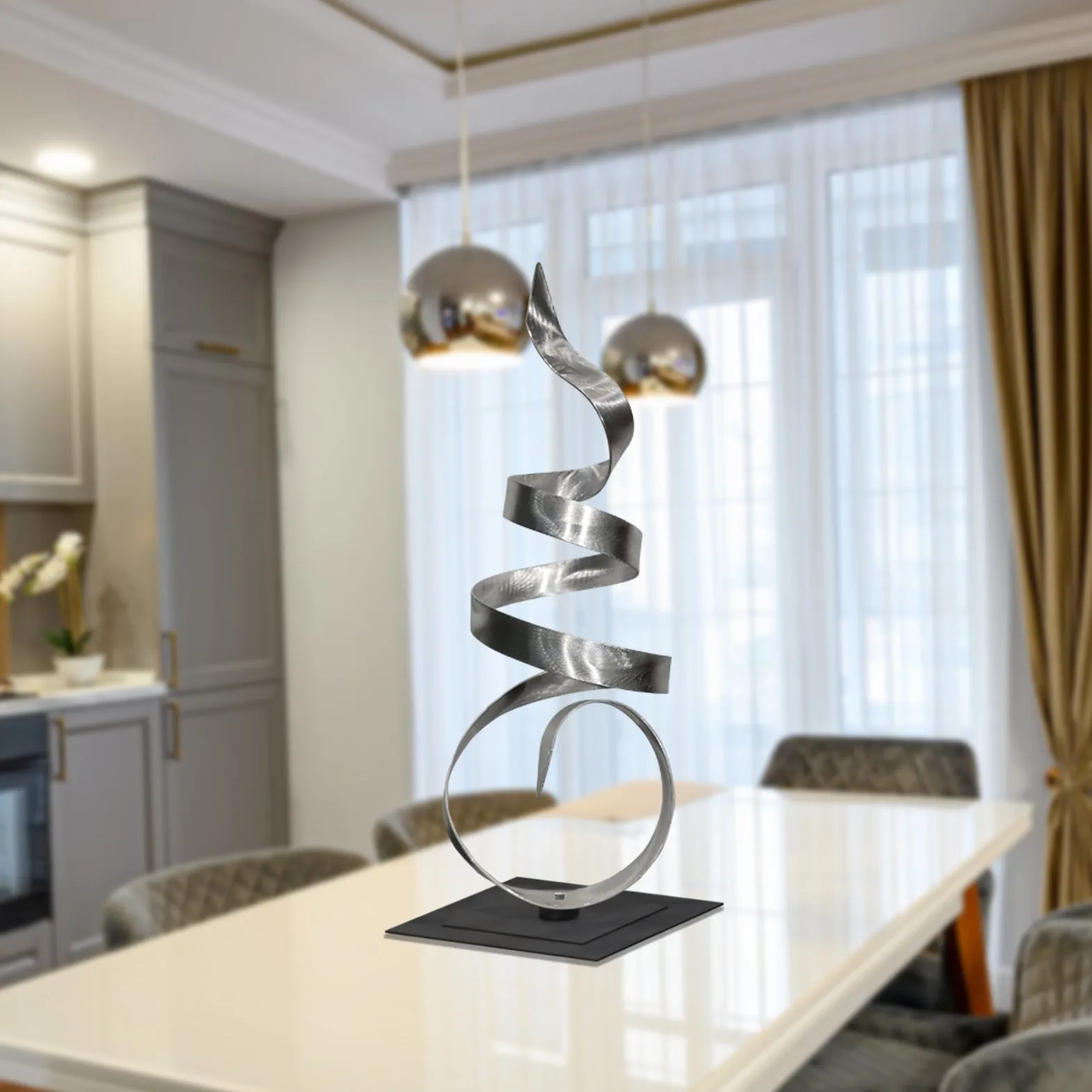 Silver  Sea Breeze Flat Base
