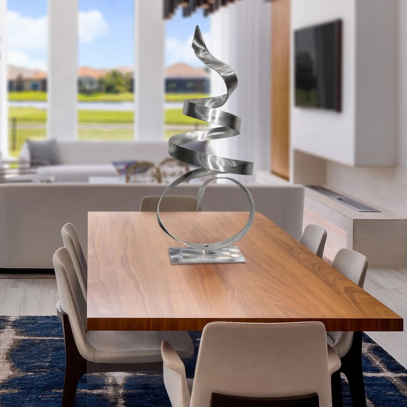 Silver  Sea Breeze Flat Base