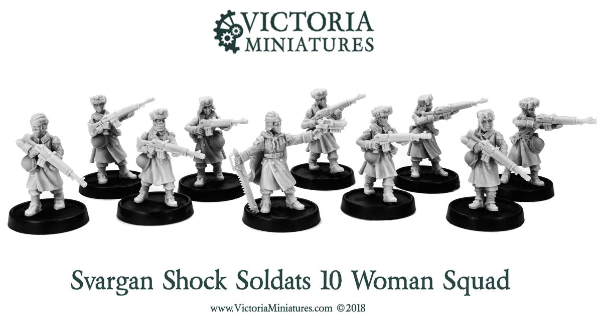 Svargan Shock Soldats 10 Woman Squad.