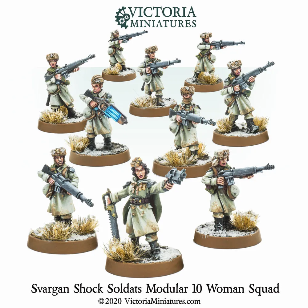 Svargan Shock Soldats 10 Woman Squad.